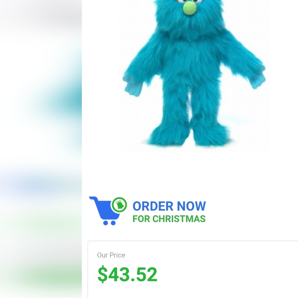 Blue puppet